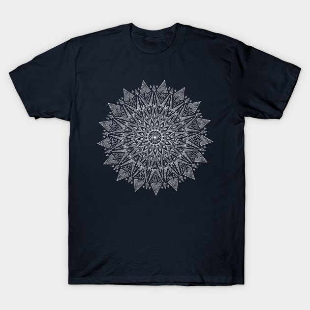 Symmetrical Sun Motif T-Shirt by Aideyn